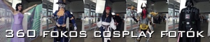 360 fokos cosplay fotózás