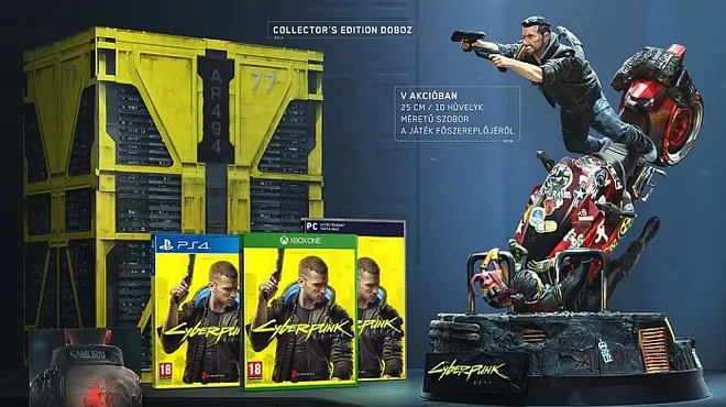 Ez lesz a Cyberpunk 2077 normál és gyűjtői kiadásában