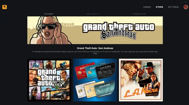 Ingyen GTA: San Andreasszal rajtolt a Rockstar Games Launcher