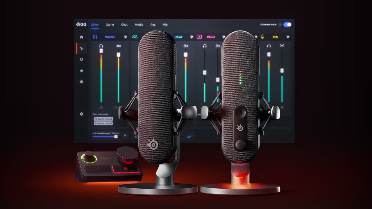 SteelSeries has unveiled a gaming microphone duo